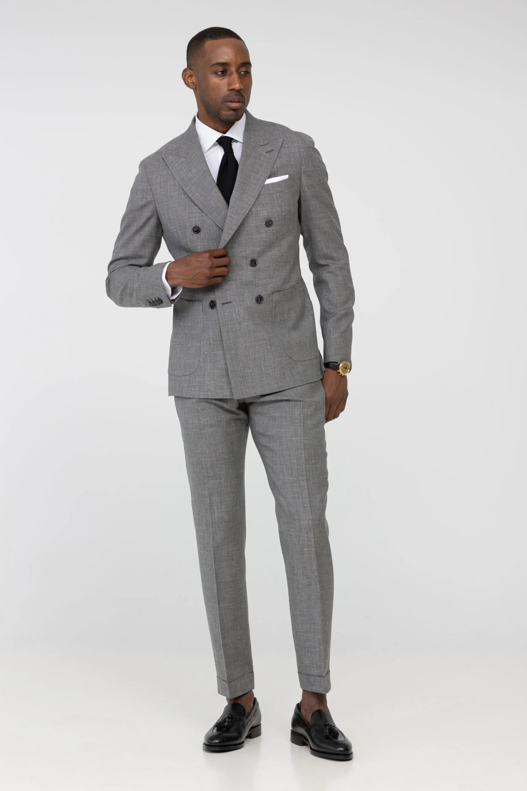Costume croise gris 2 pieces Blandin Delloye