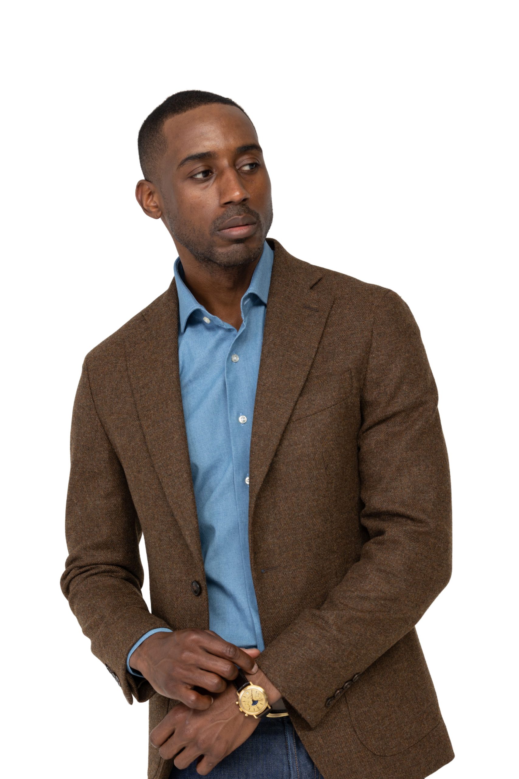 Made-to-measure brown tweed jacket - Blandin & Delloye
