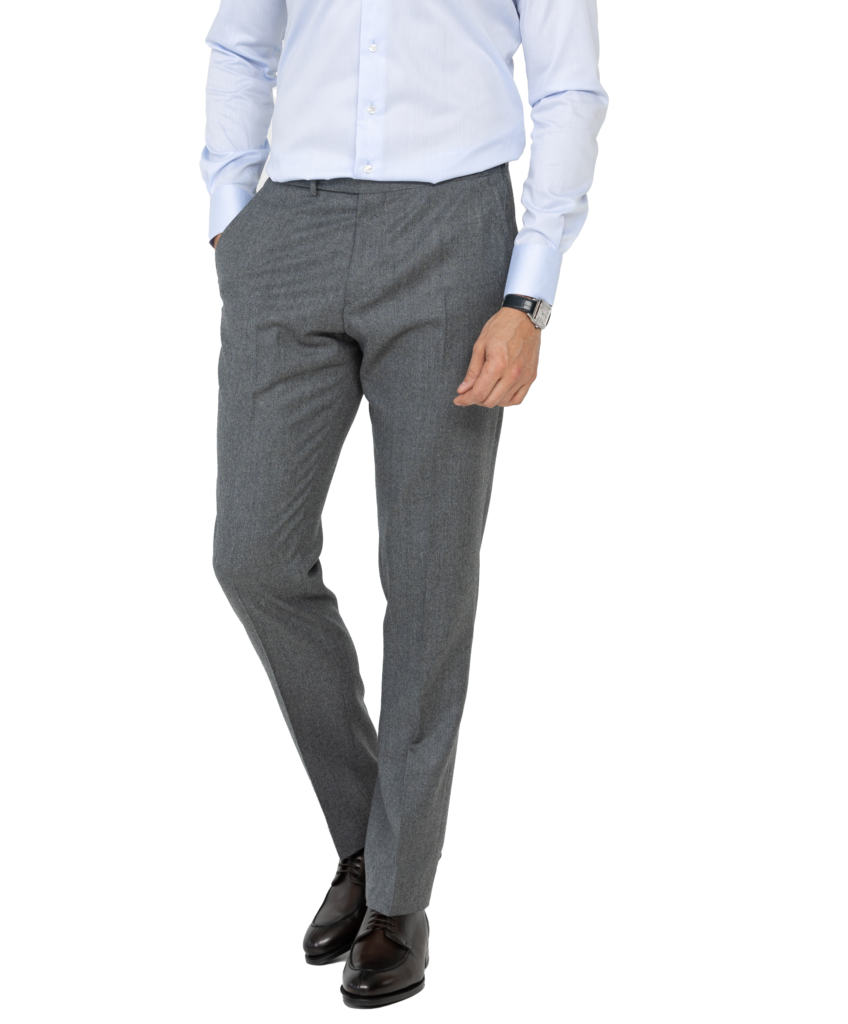 Grey flannel trousers - Blandin & Delloye