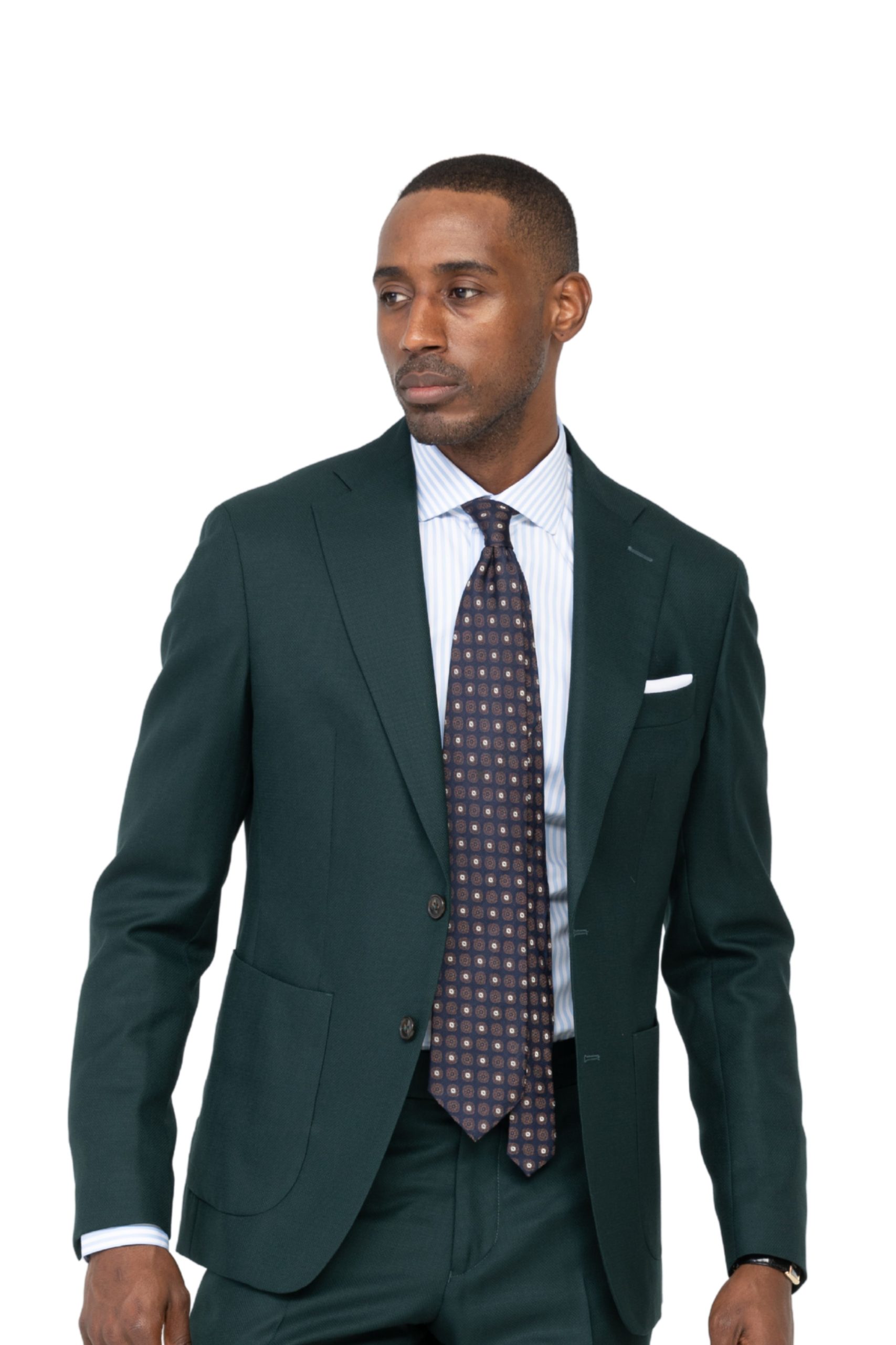 Dark green 2-piece mesh suit - Blandin & Delloye